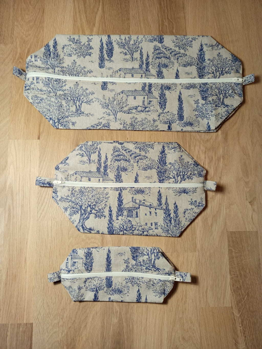 3 Cubes de rangement valise – Provençal - Atelier Safran & Lazuli