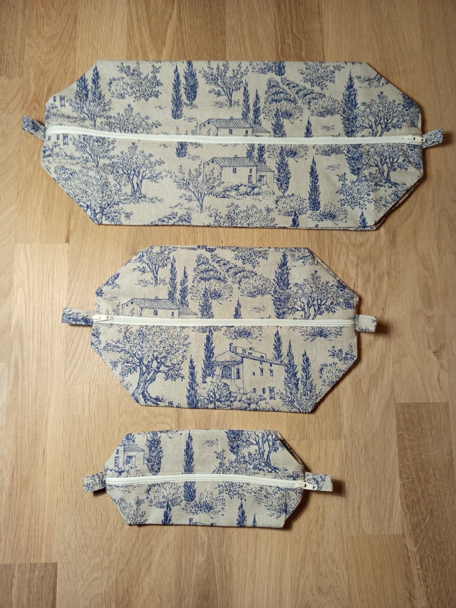 3 Cubes de rangement valise – Provençal - Atelier Safran & Lazuli