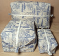 3 Cubes de rangement valise – Provençal - Atelier Safran & Lazuli
