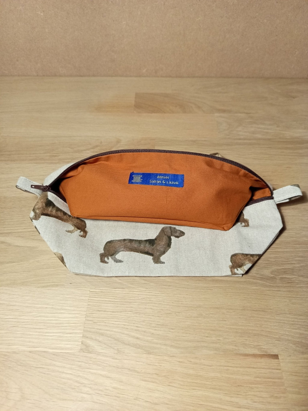 3 Cubes de rangement valise – Teckels - Atelier Safran & Lazuli