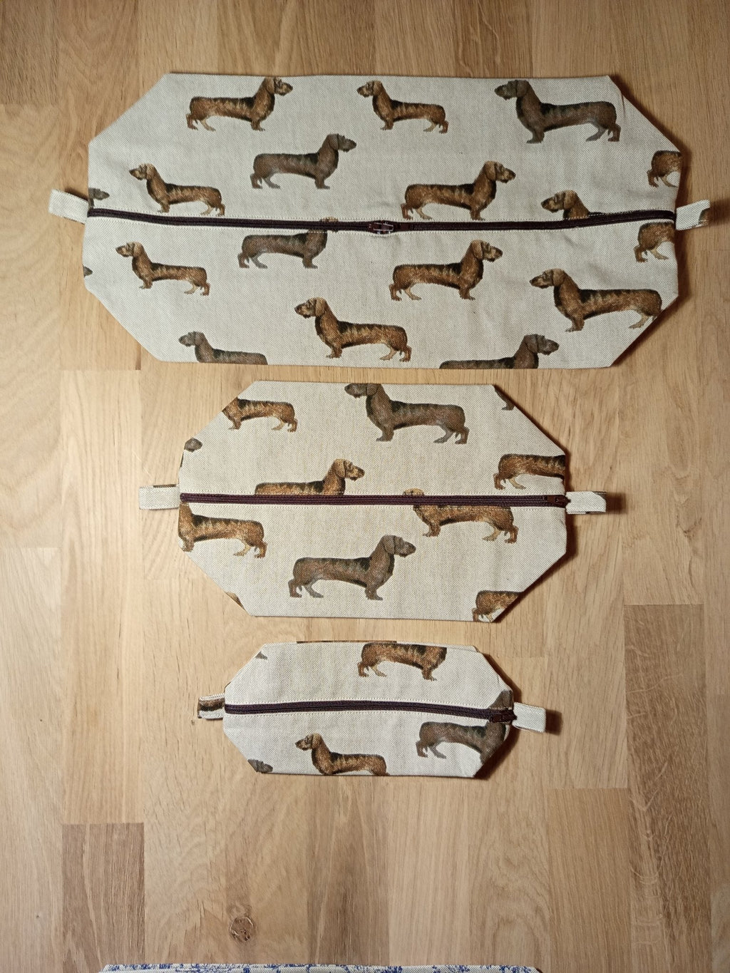 3 Cubes de rangement valise – Teckels - Atelier Safran & Lazuli