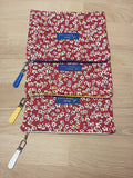 3 Grandes pochettes intuitives rouges - Atelier Safran & Lazuli