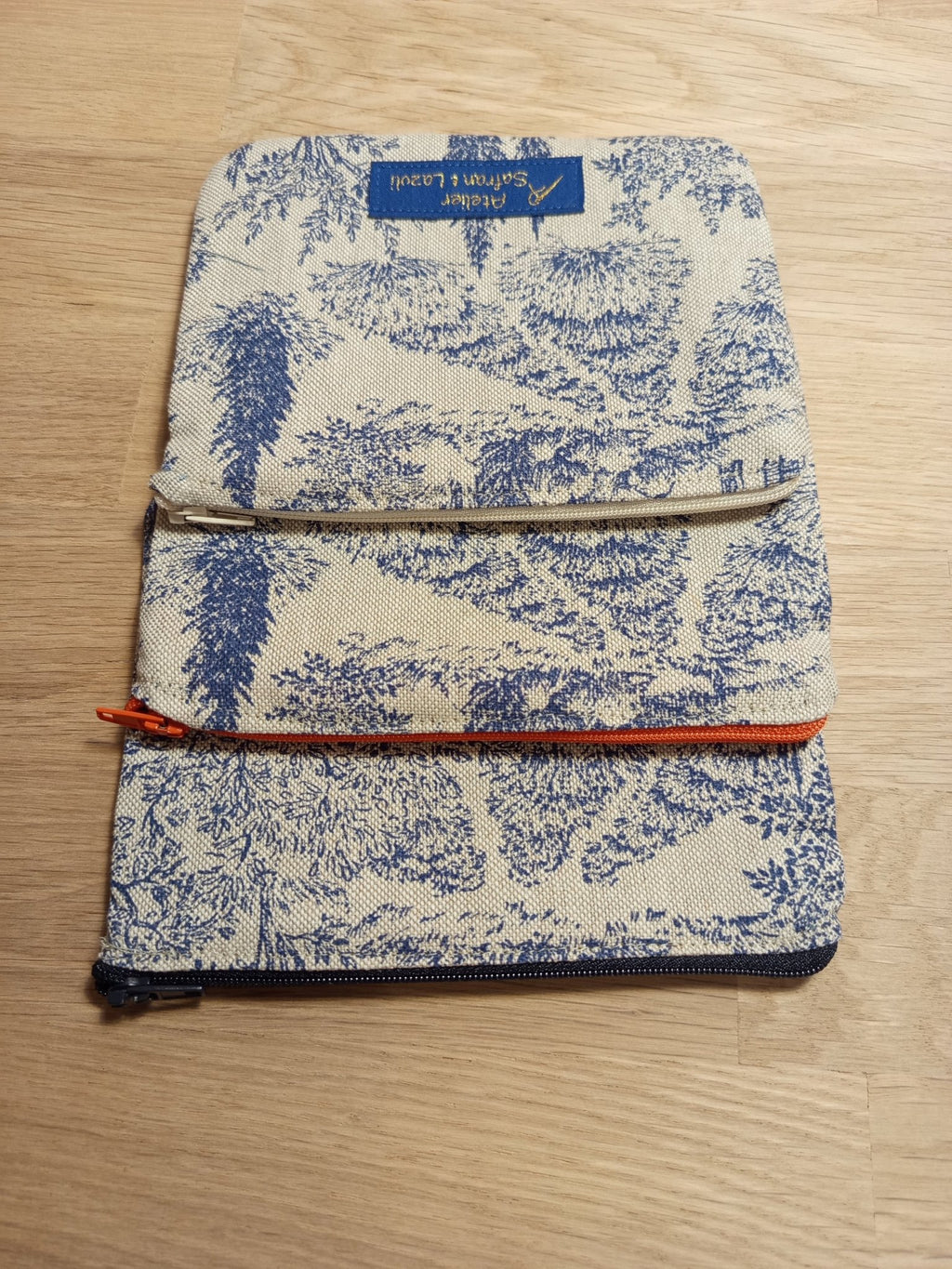 3 Petites pochettes intuitives motif provençal - Atelier Safran & Lazuli