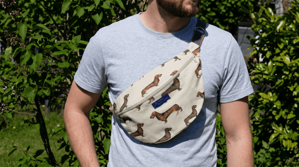 Sac banane Teckels - Atelier Safran & Lazuli