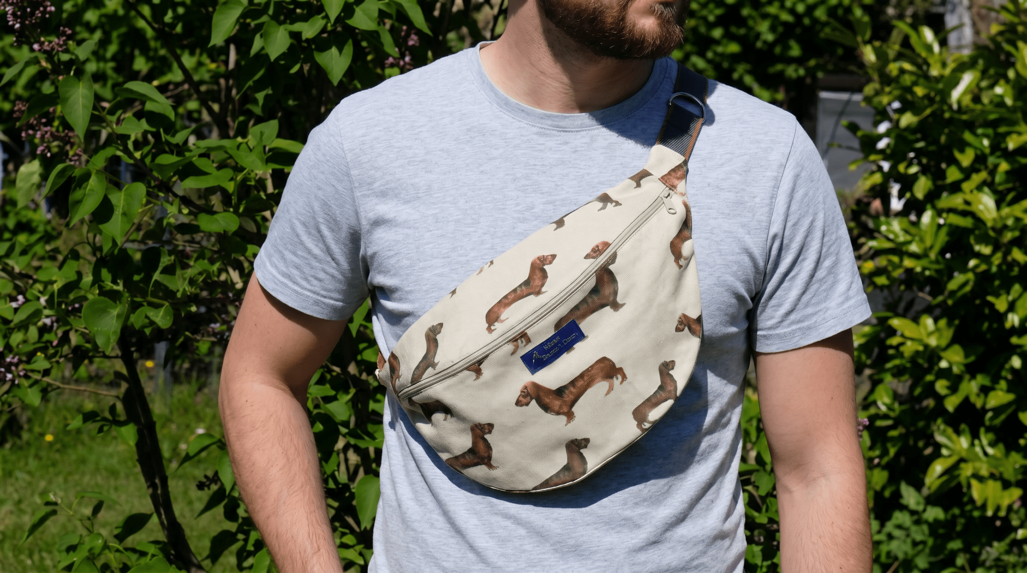 Sac banane Teckels - Atelier Safran & Lazuli