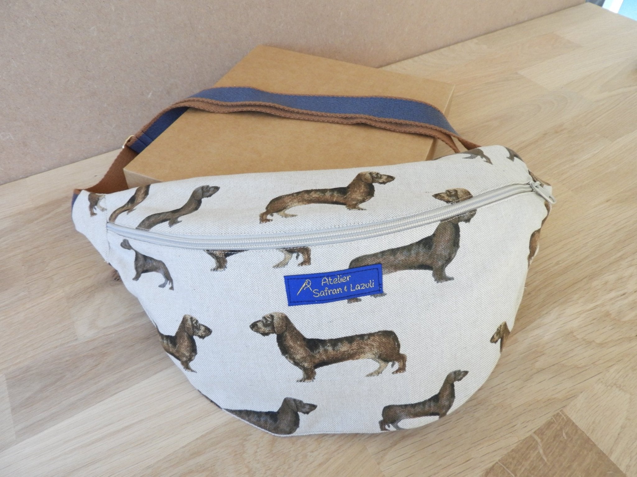 Sac banane Teckels - Atelier Safran & Lazuli