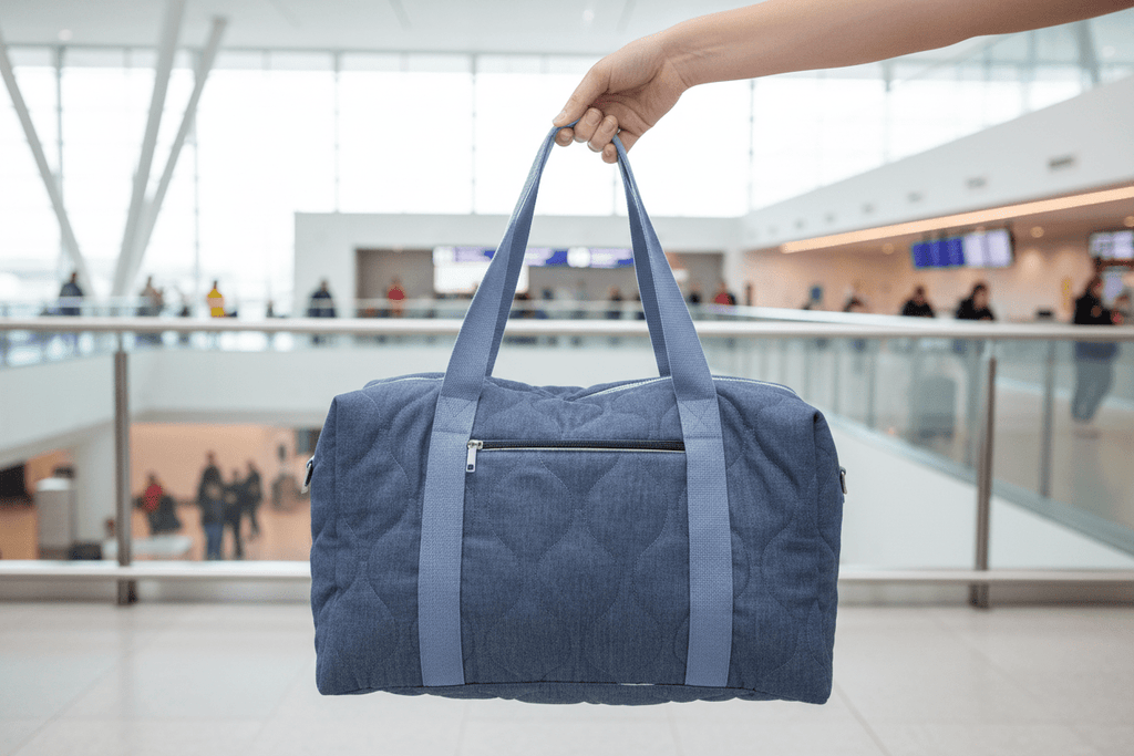 Sac format cabine matelassé Chambray - Atelier Safran & Lazuli