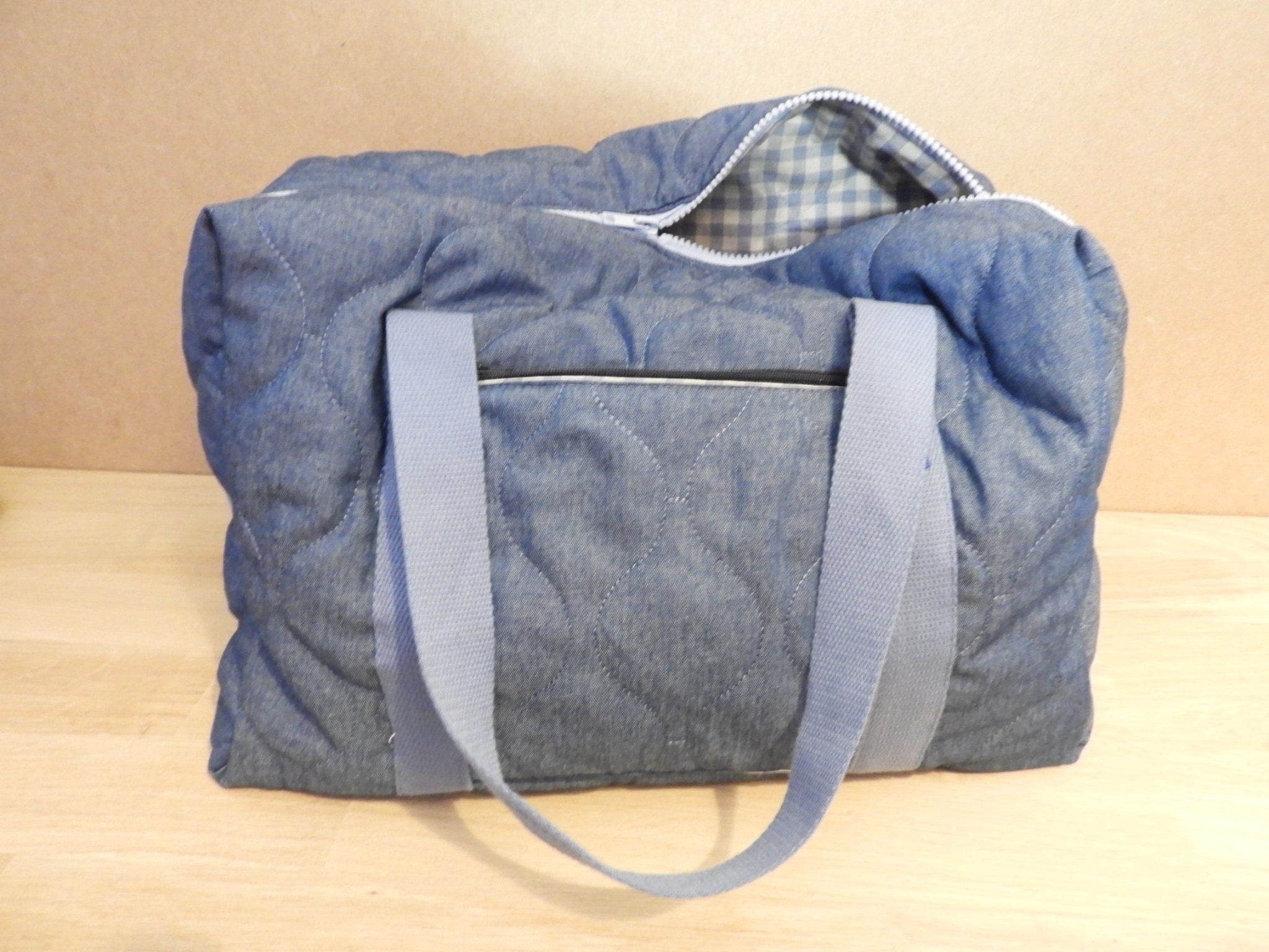 Sac format cabine matelassé Chambray - Atelier Safran & Lazuli