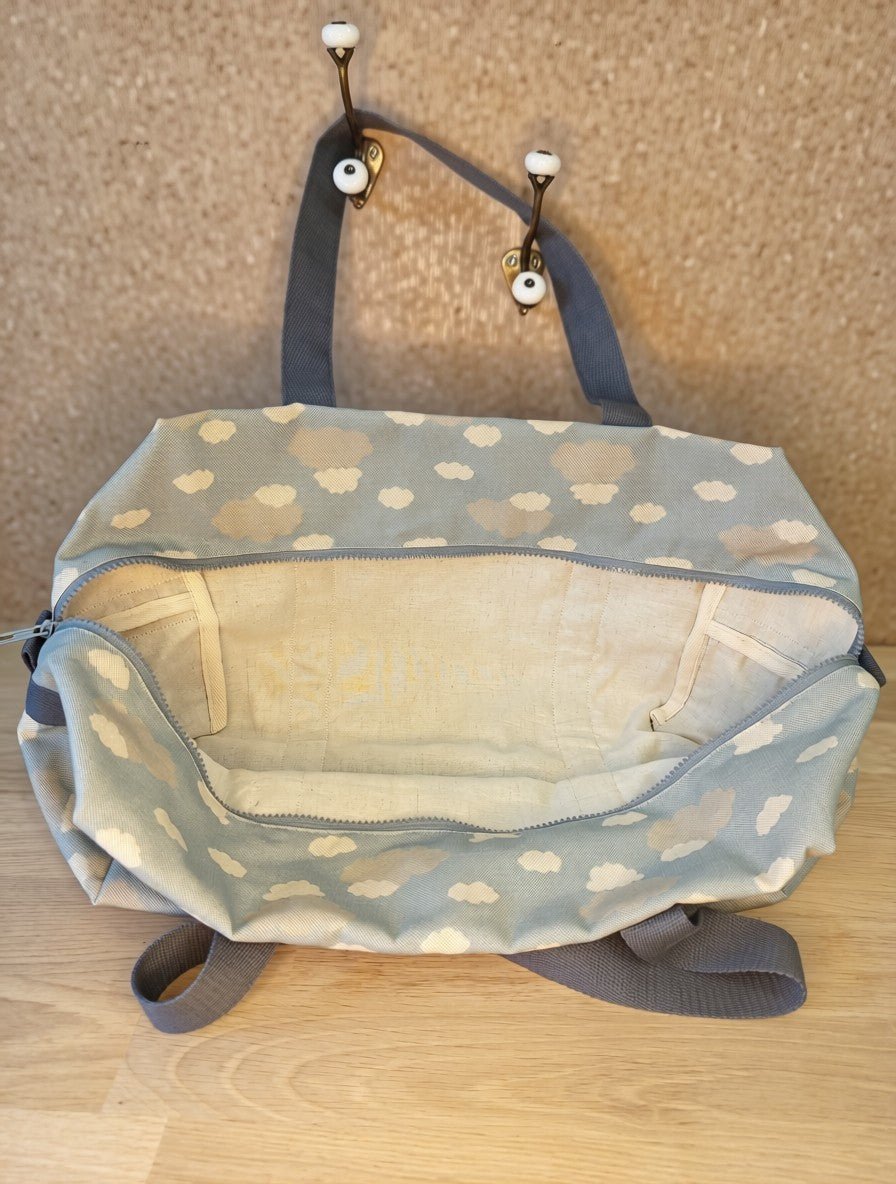 Sac format cabine nuages - Atelier Safran & Lazuli